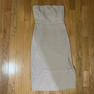 Elizabeth and James strapless nude detailed dress size 4